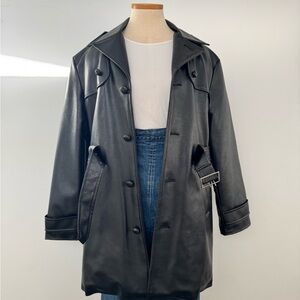 Vintage 1970’s Vegan Leather Trench